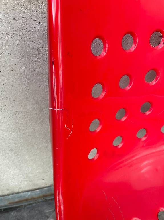 Chaises: Roter Gartenstuhl Schaffner Bermuda – D'occasion à Zürich par tirggelqueen 2