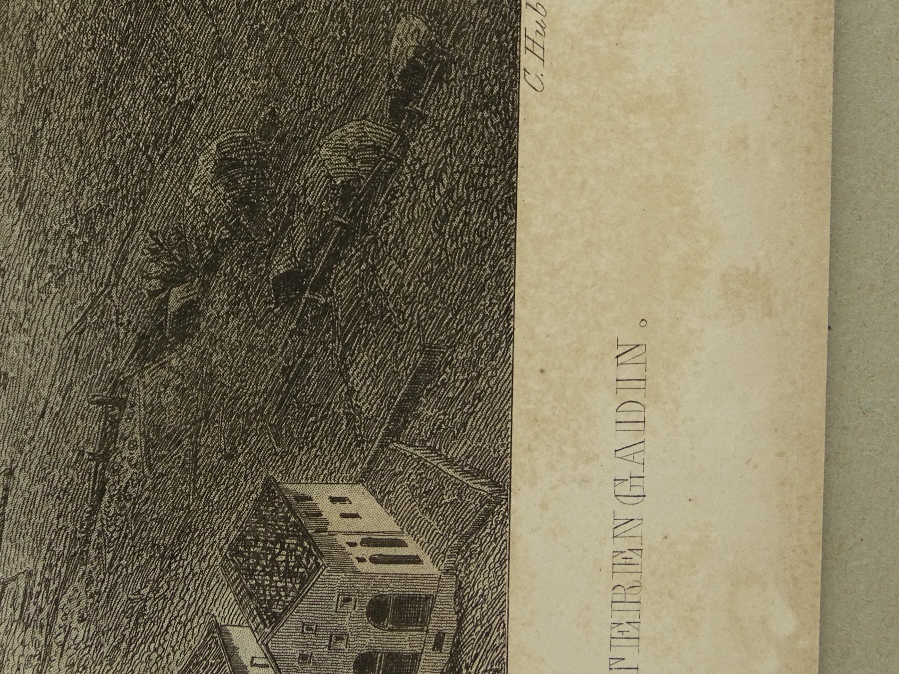 Incisioni: ARDEZ, ENGADIN, STAHLSTICH UM 1870 – Usato da Grüningen venduto da Kartensammler 6