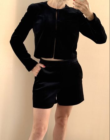 Blazer Samt Hallhuber Grösse 34 schwarz