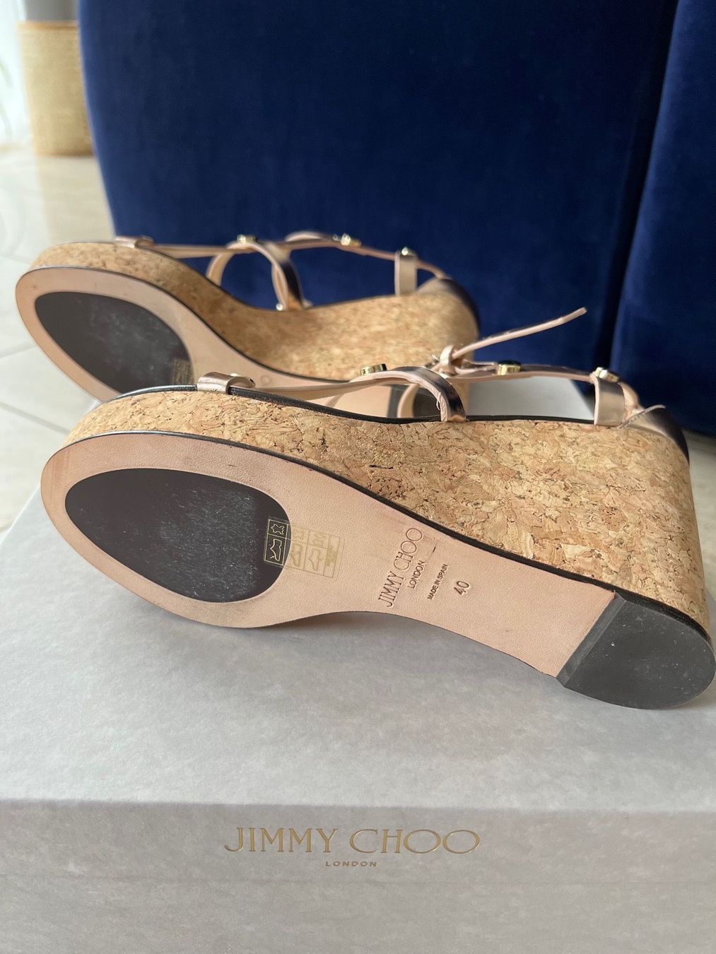 Jimmy Choo Scarpe da donna: Jimmy Choo Nerissa 100 Wedge 40 Roségold – Nuovo (secondo la descrizione) da Dübendorf venduto da mpo_p6vb 2