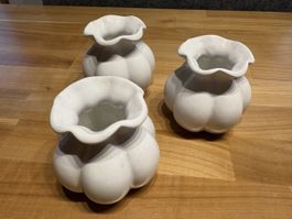3er Set Vasen aus Keramik