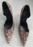 Roberto Santi Wildleder Pumps, Leo-Look, Grösse 40