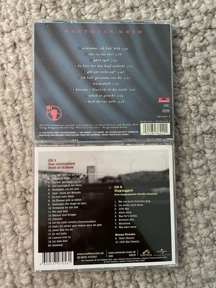 CD: 2x Matthias Reim – Usato da Reinach AG venduto da trigger7811 2