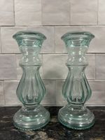 Kerzenständer 2 Stück aus Glas (Vase)
