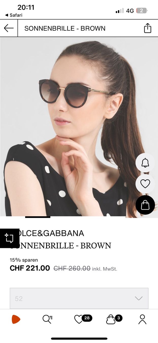 Dolce & Gabbana Brillen & Gläser: Dolce e Gabbana Sonnenbrille – Gebraucht aus Ascona von Buisy81 6