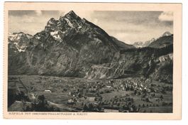 Ansichtskarte Näfels, mit Oberseethalstrasse & Rauti