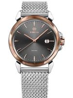 🇨🇭 Herrenuhr Jowissa® Swissmade Mesh Edelstahl Silber NEU