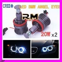 BMW 2x 20W CREE H8 LED Angel Eyes