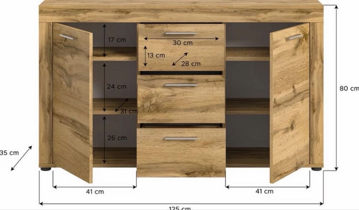 Conforama Kommoden: Light Wood Sideboard - Modern Style, Excellent Storage! – Gebraucht aus Kriens von sar_c22z 1