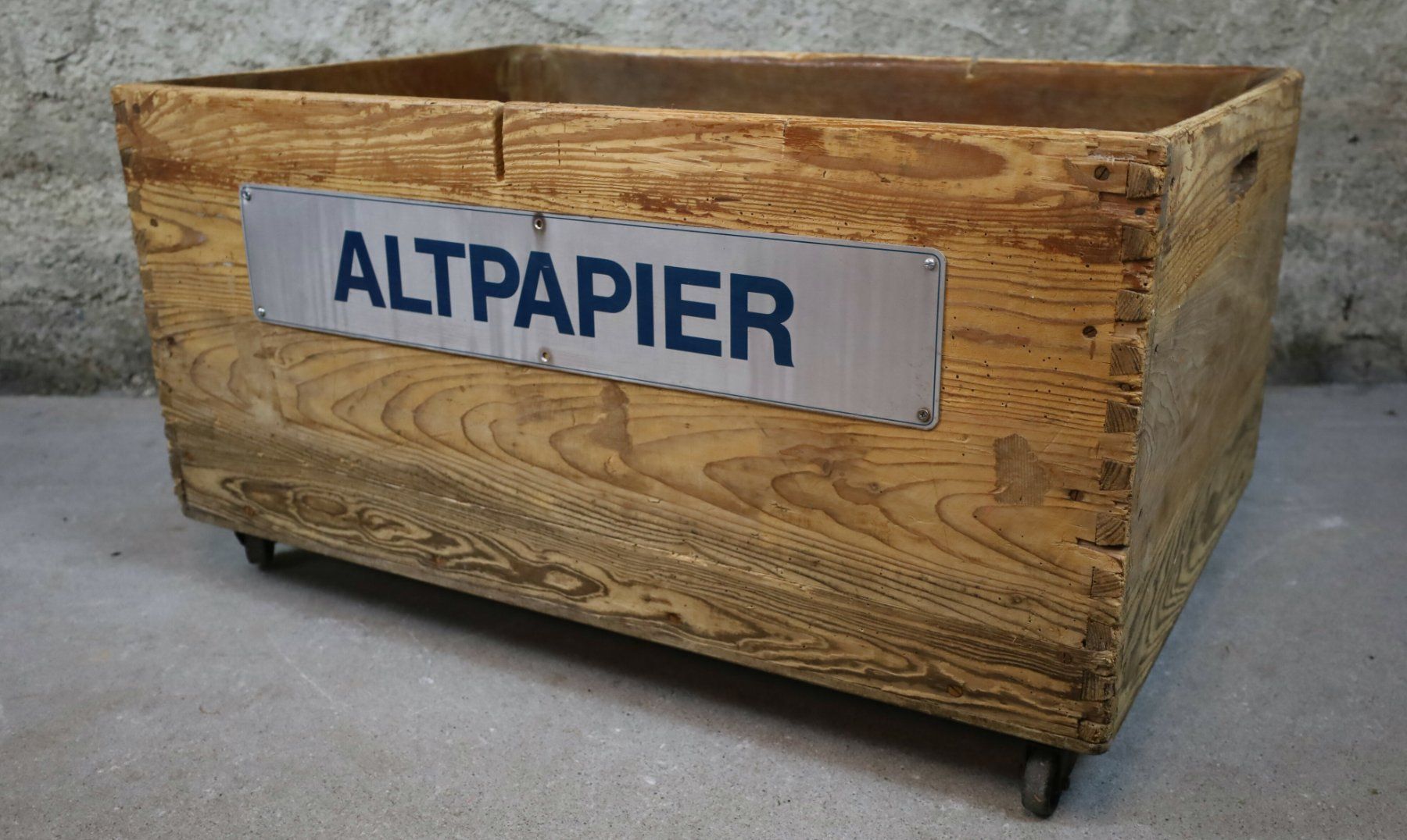 Transportkisten: XL Holzkiste, Kiste auf Lenkrollen "Altpapier" – Gebraucht aus Birrwil von brandschatz_birrwil 5