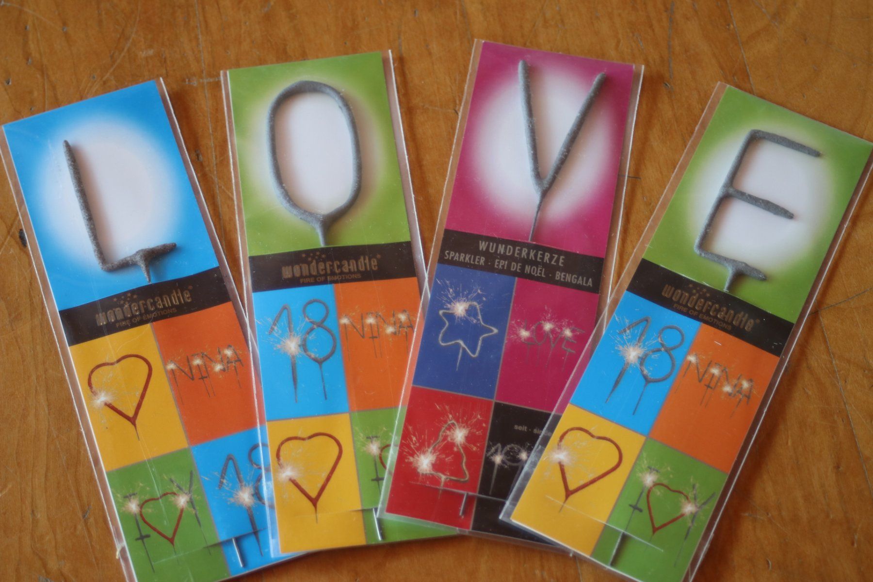 Candele: Wunderkerzen "LOVE" – Nuovo e nell'imballaggio originale da St. Gallen venduto da Razoon77