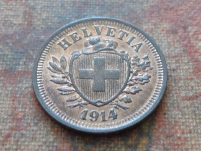 Tutti le monete: 1 Rp. 1914  (B) – Usato da Romanel-sur-Lausanne venduto da Swift13