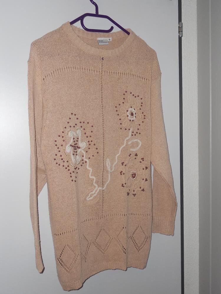 Maglioni & Felpe: Neuw. Pullover 80% Seide - 20% Baumwolle - beige mit Blumenm – Nuovo (secondo la descrizione) da Uznach venduto da Laeuffer