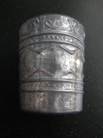 Windlicht Vase Übertopf lila Glas, Vintage Look, Neu