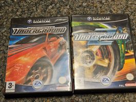 Need for Speed Underground 1/2 Gamecube Spiele Fra Versionen