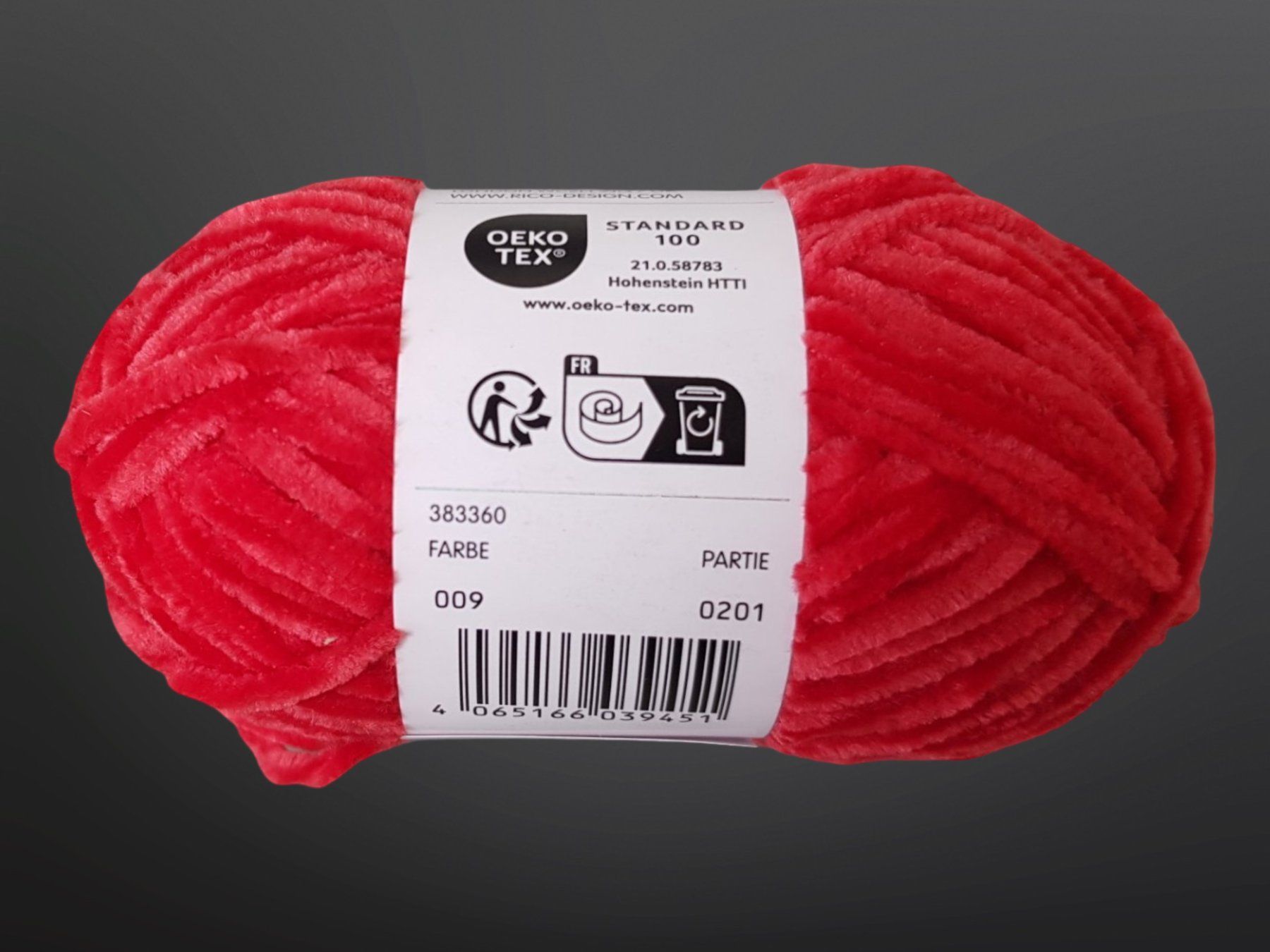 Lana: RICO DESIGN flauschiges Garn Rot 10 Stk. – Nuovo (secondo la descrizione) da Suhr venduto da Restwert_Suhr 5