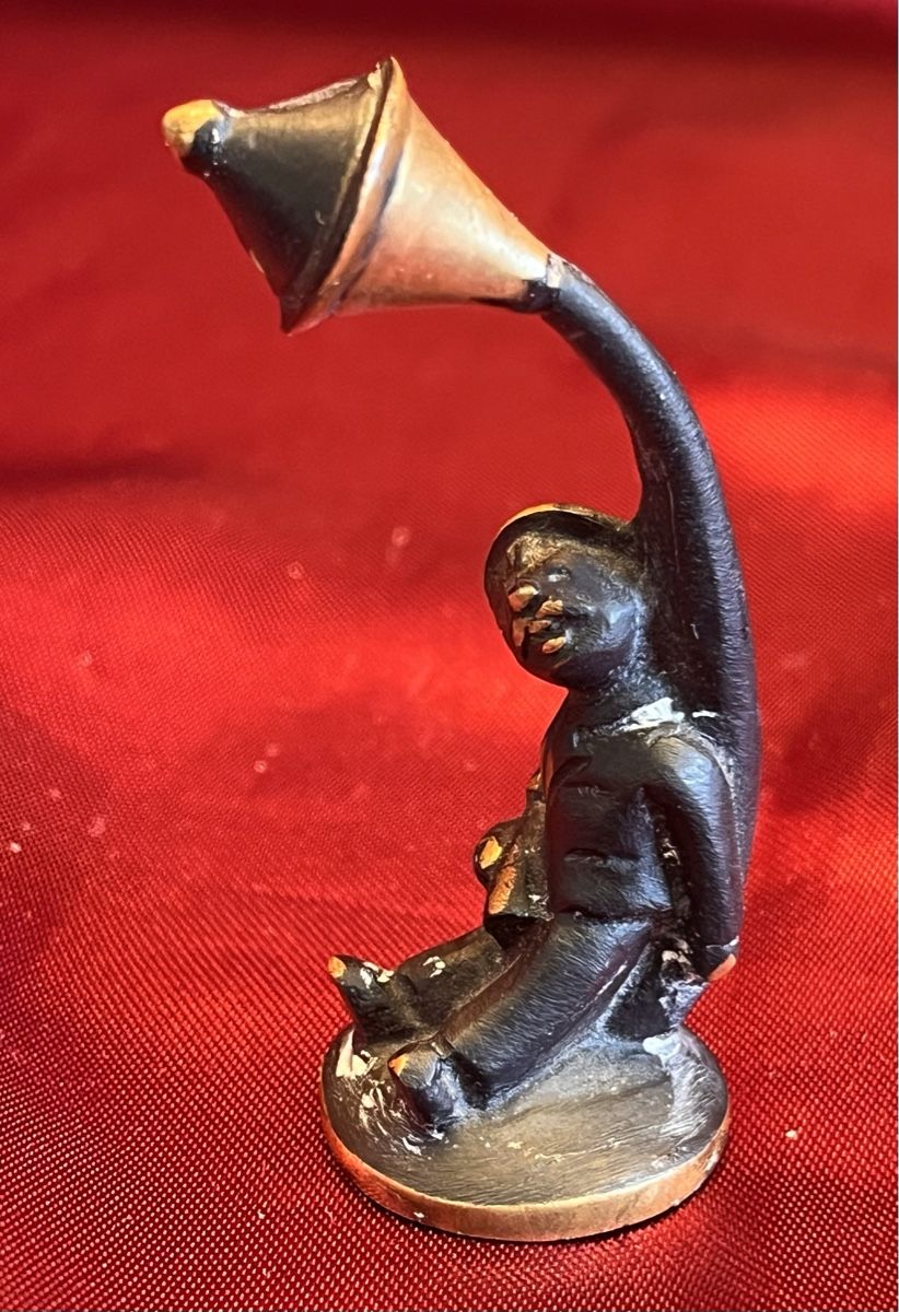 Figuren: Bronze/Messing Figur „Trinker an Laterne“ – Gebraucht aus Zürich von Juancarlos1
