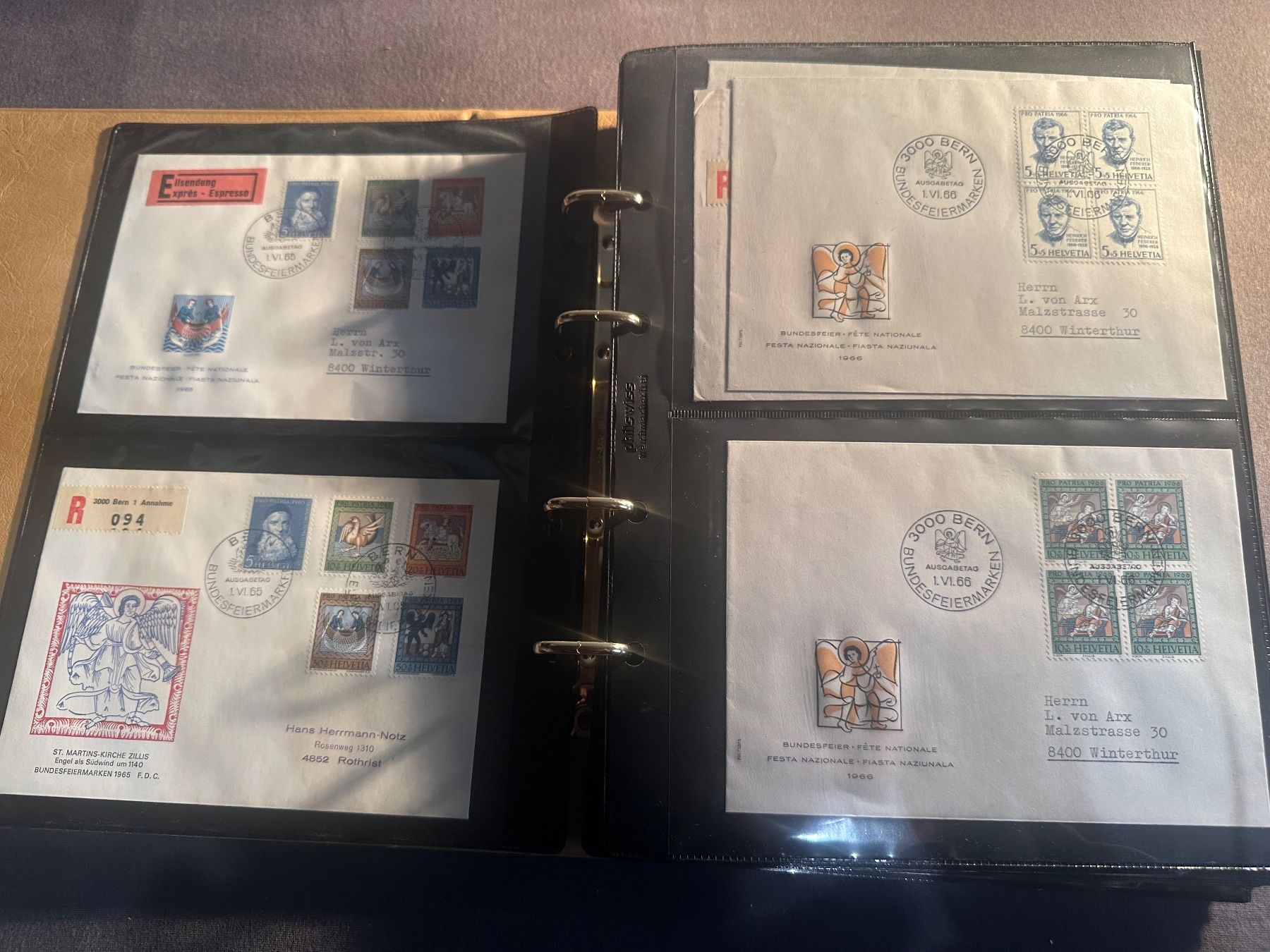 Tutti i francobolli: Sammlung Briefe, FDC usw. Schweiz – Usato da Stettfurt venduto da 2442 1