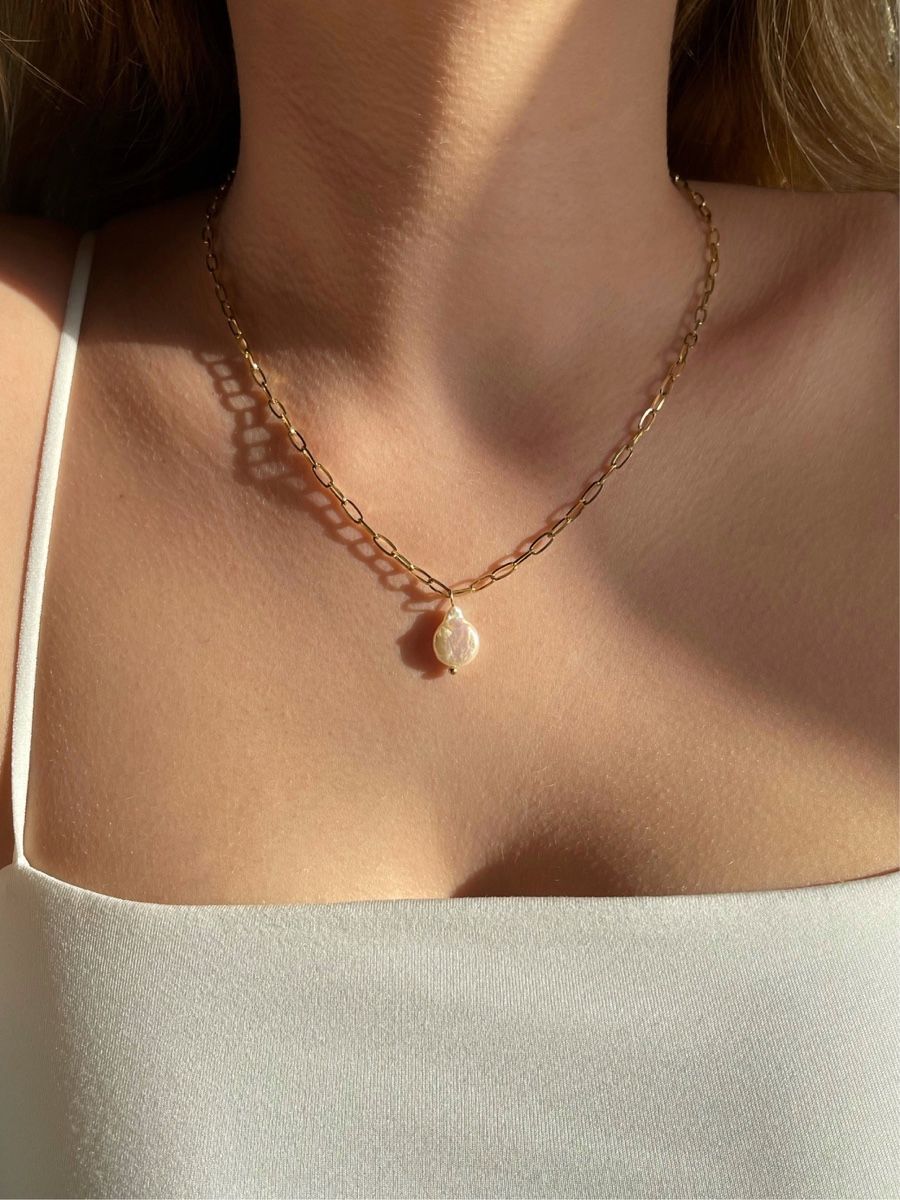 Catenine: Feyza pearl necklace – Nuovo e nell'imballaggio originale da Vacallo venduto da vavas 2