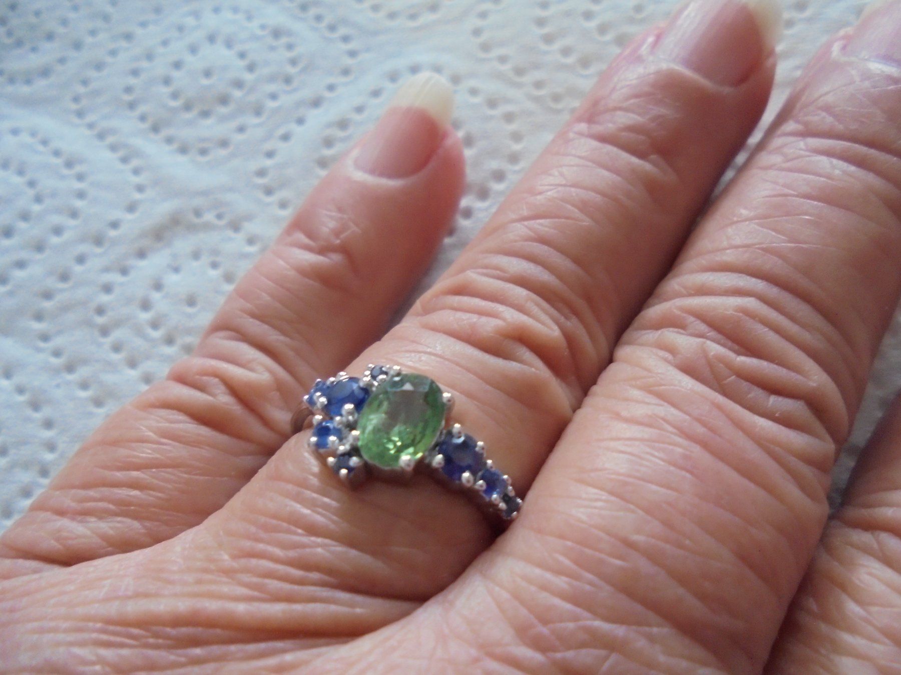 Anelli: Echtschmuck: Saphir-Silberring 925er (53) – Nuovo (secondo la descrizione) da Zuchwil venduto da maumauchi 5