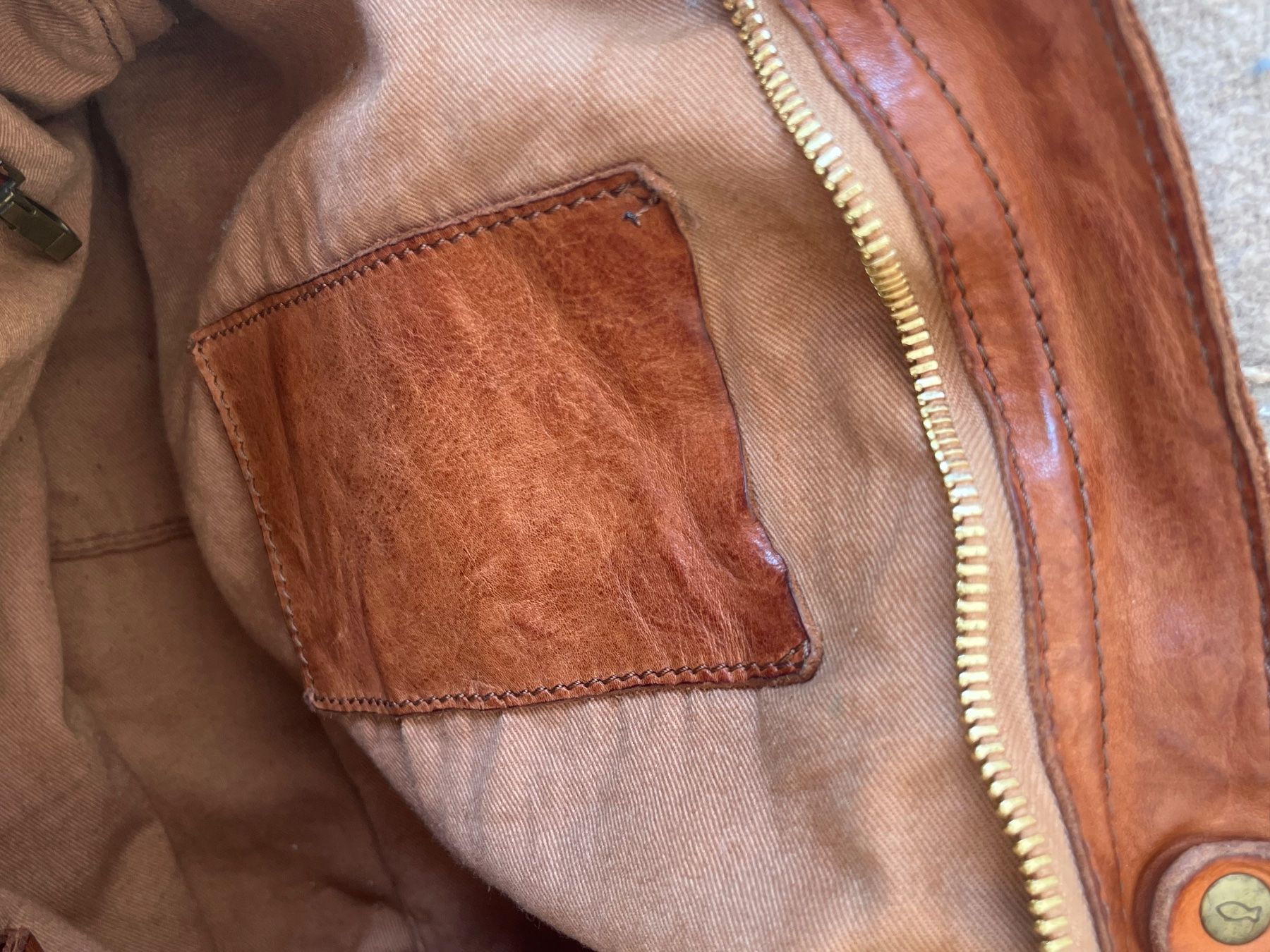 Campomaggi Borse da donna: Campomaggi Studded Leather Shoulder Bag in cognac – Usato da Turgi venduto da spieszlia 6