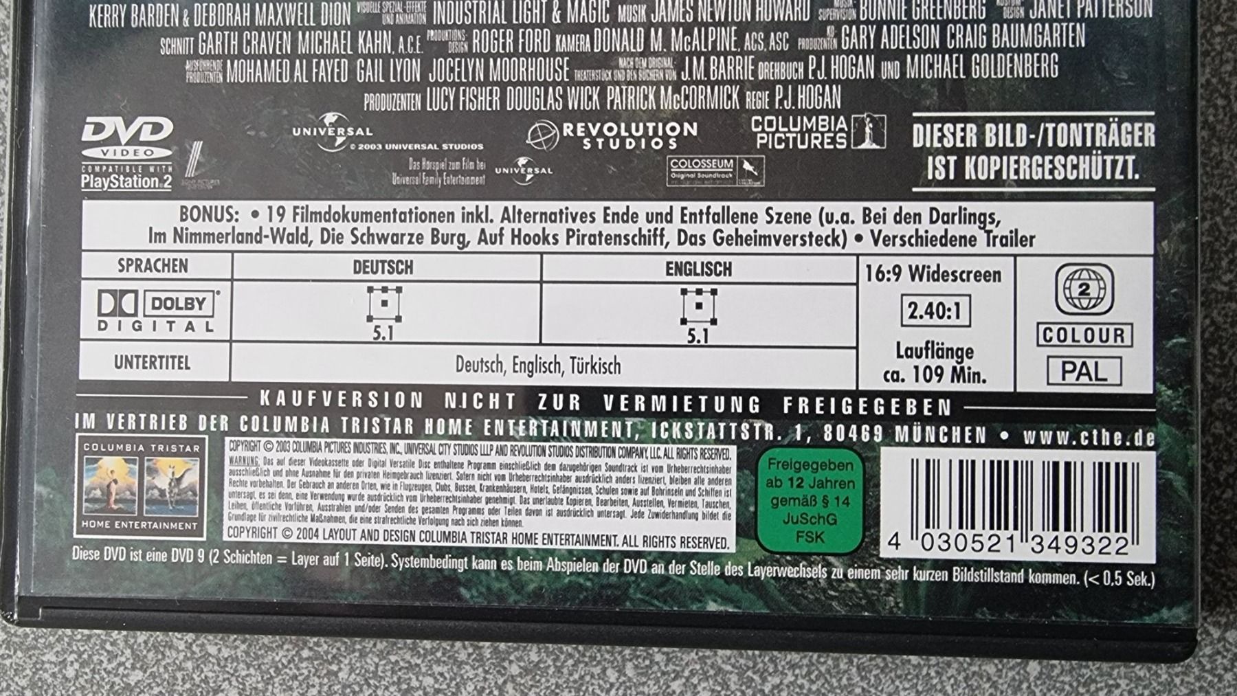 Alle DVDs: DVD Peter Pan – Gebraucht aus Oetwil am See von fineli2 1