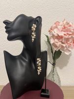 Elegante Lange Ohrringe Perlen Strass