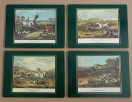 Vintage Tischsets 4er 30cmx22,0cm Lady Clare mit Jagdszenen