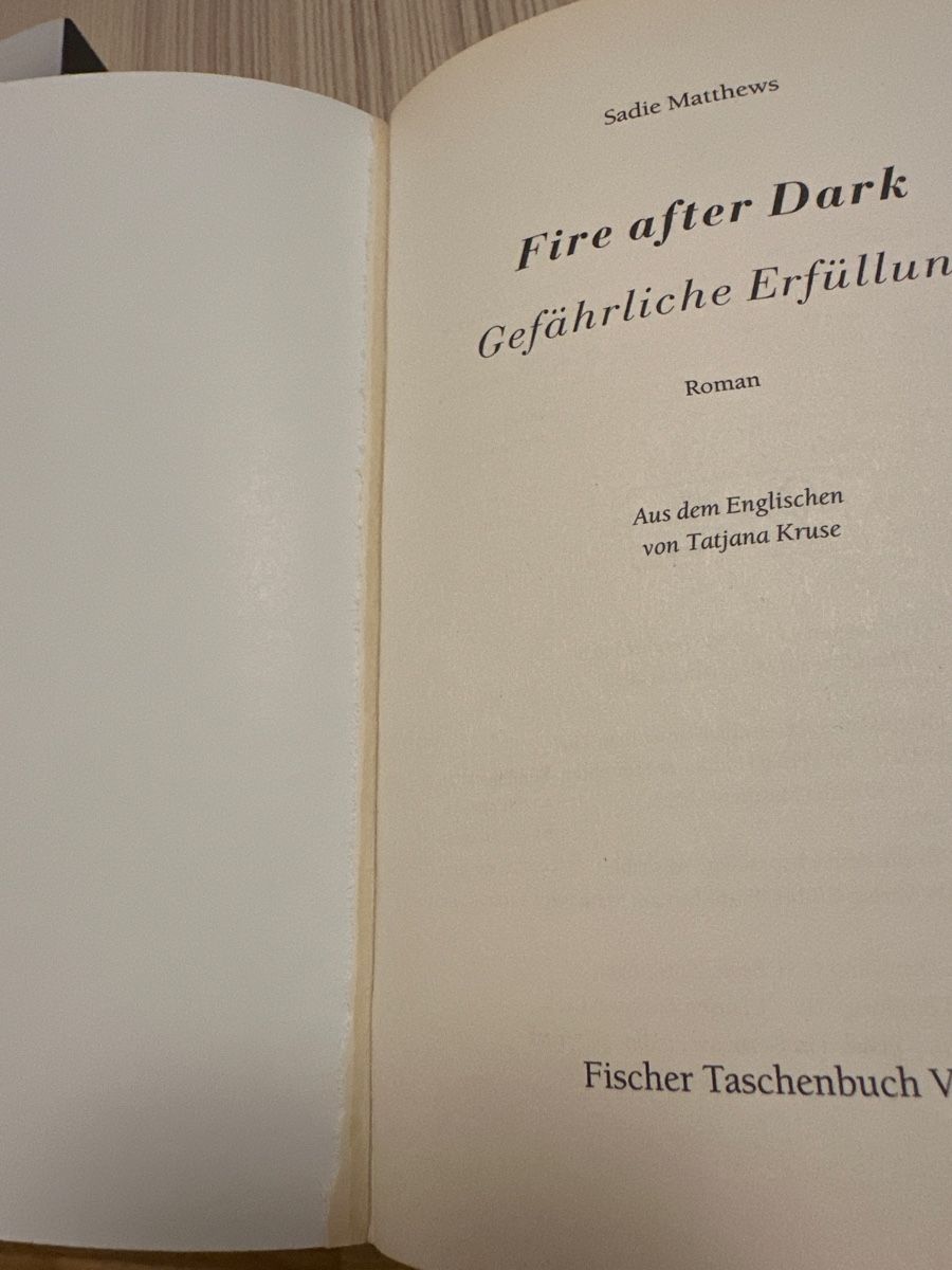 Bücher: Sadie Matthews - Fire After Dark Trilogie – Gebraucht aus Langnau am Albis von Flash2585 2