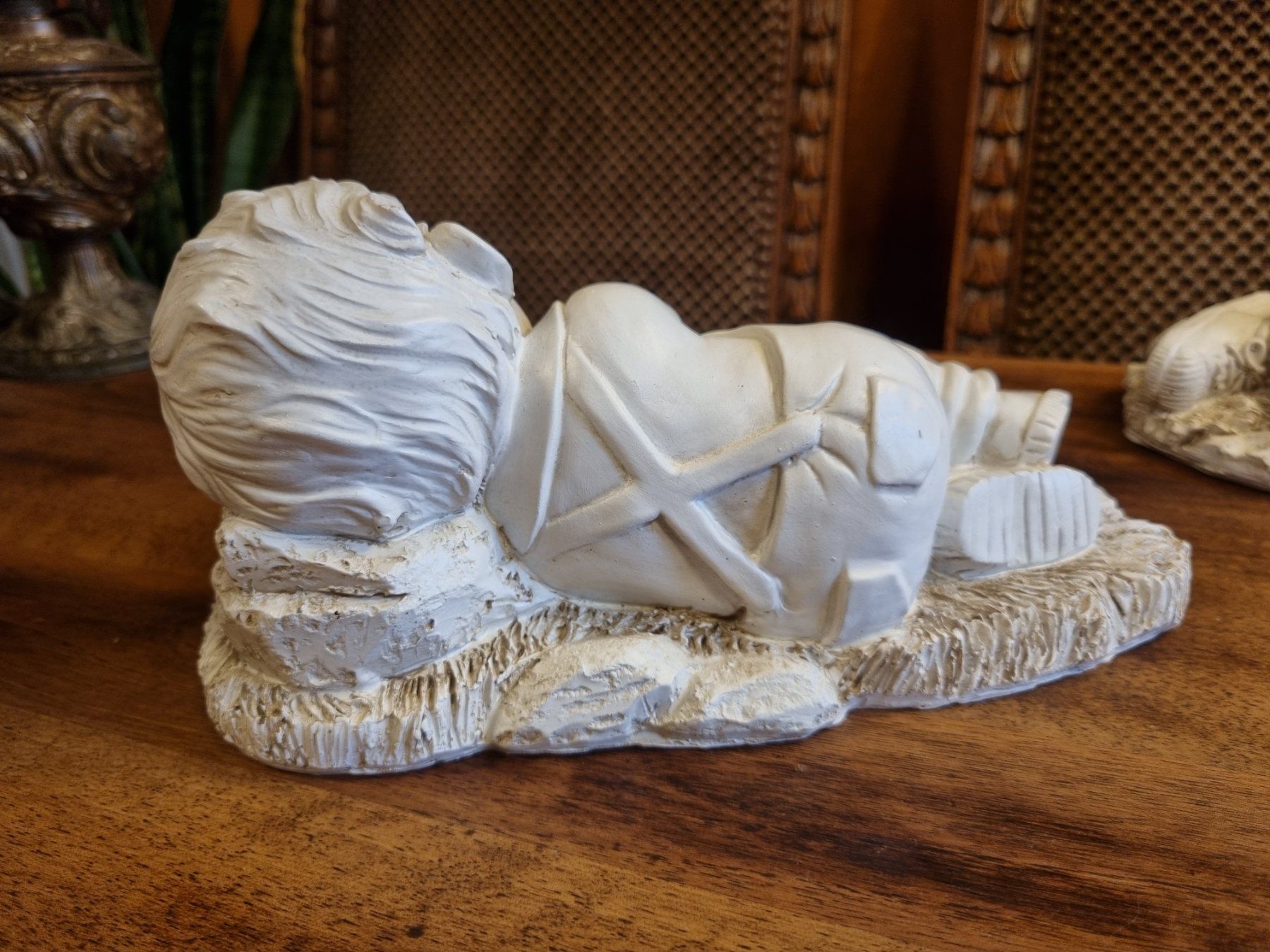 Sculture & Statue: 2 Schlafende Kinder mit Hund & Katze Steinoptik – Usato da Scharnachtal venduto da devin03 6
