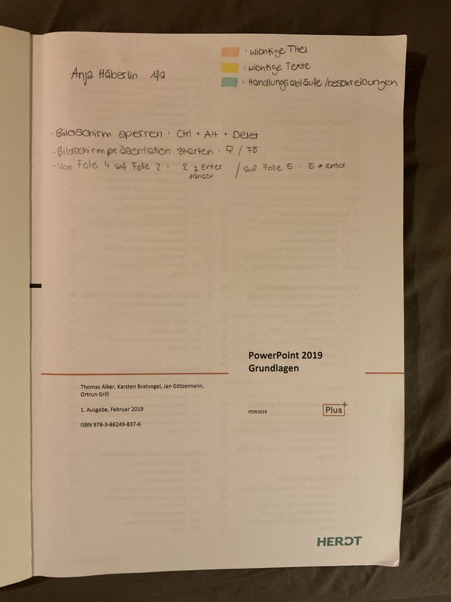 Bücher: Herdt PowerPoint 2019 Grundlagen – Gebraucht aus Eschikofen von anj_98vh 4