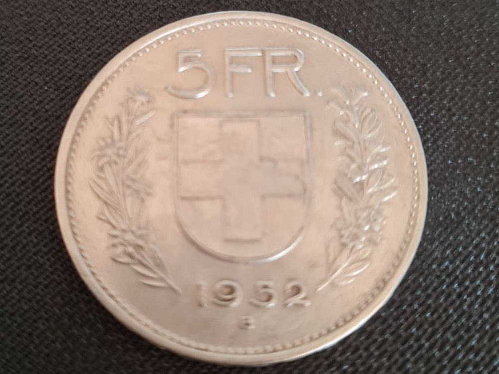 5 franken Silber 1952 (Gebraucht) in Nyon für CHF 27 – mit Lieferung ...