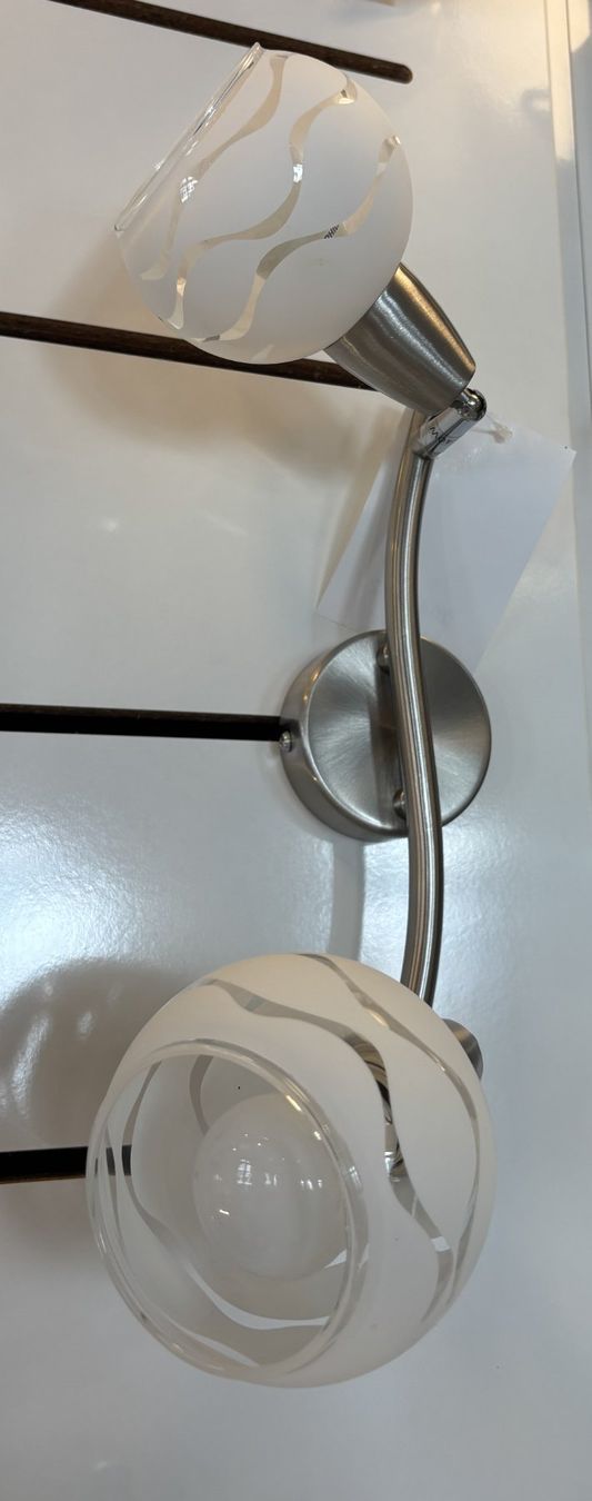 Lampadari & plafoniere: 2er Deckenleuchte, Chromstahl und Glas – Nuovo (secondo la descrizione) da Walenstadt venduto da WEW8880