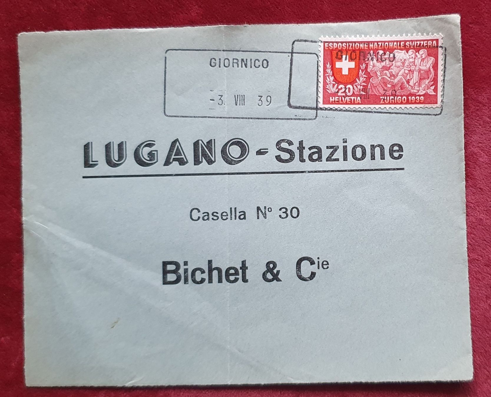 Tutti i francobolli: 4 Aushilfsstempel Kt.Tessin – Usato da Kreuzlingen venduto da Rschweiz1 1