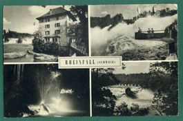 Rheinfall, 4 Ansichten, 1958, gelaufen