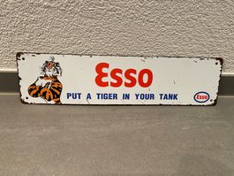 Top Qual.ESSO METALL / SCHILD NEU! 40 x 10 cm ! DER RENNER!
