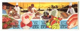 Briefmarken "Tourismus". St. Lucia.
