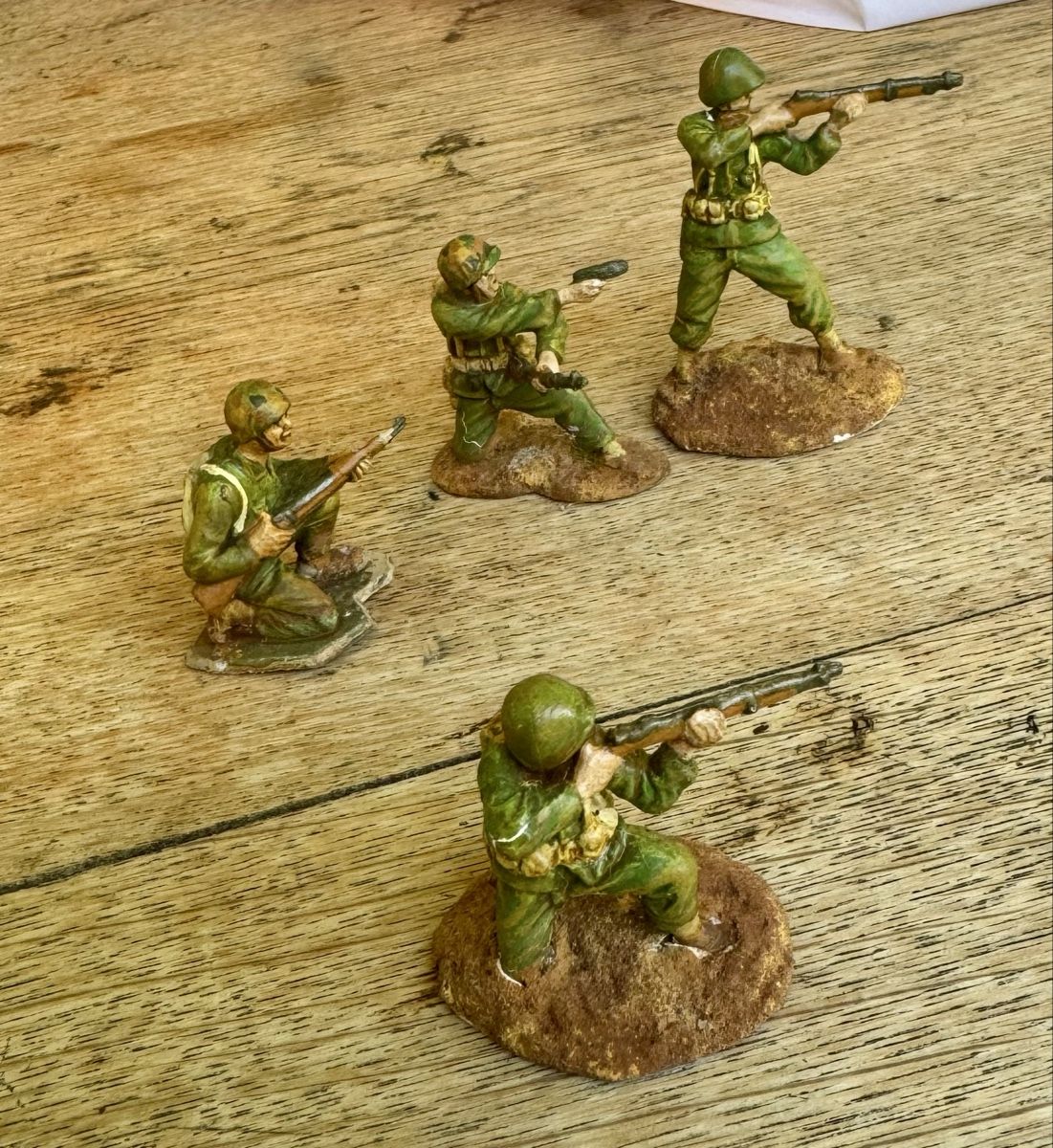 Figuren: 4 bemalte Soldaten - Marines? – Gebraucht aus Wettswil von osoma99