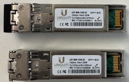 2x Ubiquiti UF-SM-10G-S SFP+ BiDi 10G 10km Paar