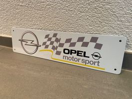 OPEL REPLIKA Motor Sport  VINTAGE SCHILD NEU! 1 Stück!