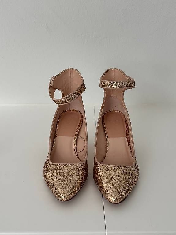 Zara Scarpe da donna: Goldene Glitzer Riemchen Pumps Gr. 37 – Usato da Zürich venduto da ebr_595v 1