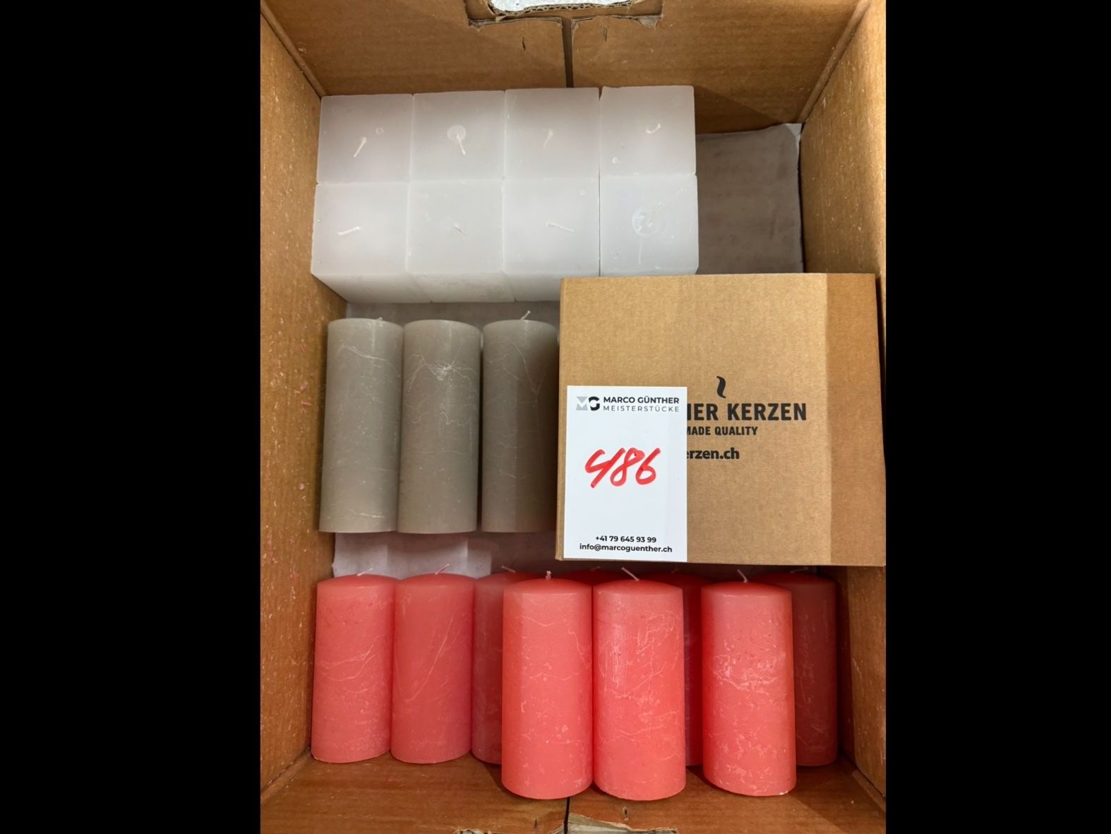 Candele: 486 Posten Raureifkerzen aus Liquidation – Usato da Derendingen venduto da Meisterstuecke