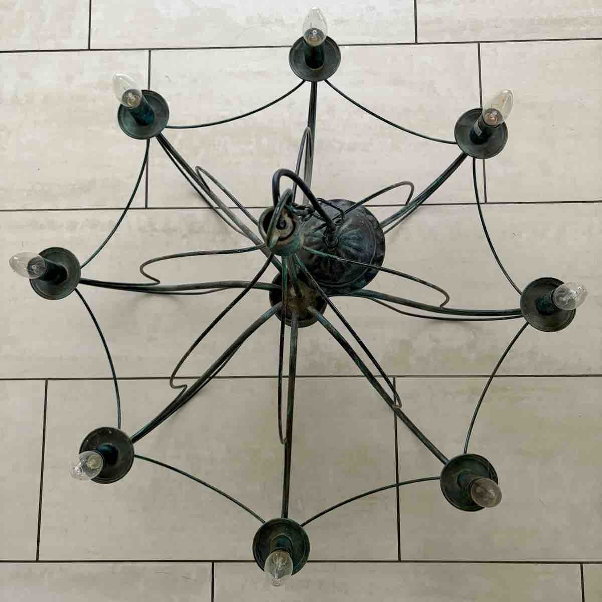 Lampade: Kronleuchter Metall 8-flammig – Usato da Berg SG venduto da SailorLK 1