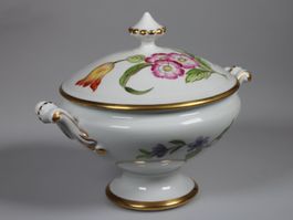 Limoges Terrine Porzellan mit Blumendekor