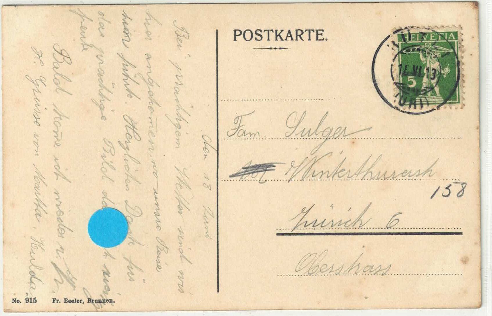 Cartoline postali: Seelisberg - Hotel Bellevue - Litho – Usato da Ettingen venduto da Kartenplanet 1