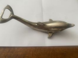 Flaschenöffner Delfin Metall Guter Zustand