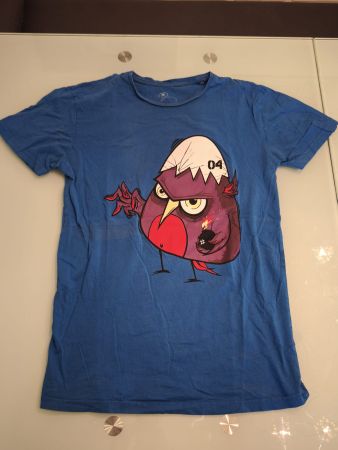 Cooles T-Shirt mit Vogel Motiv, Grösse M, Top Zustand!