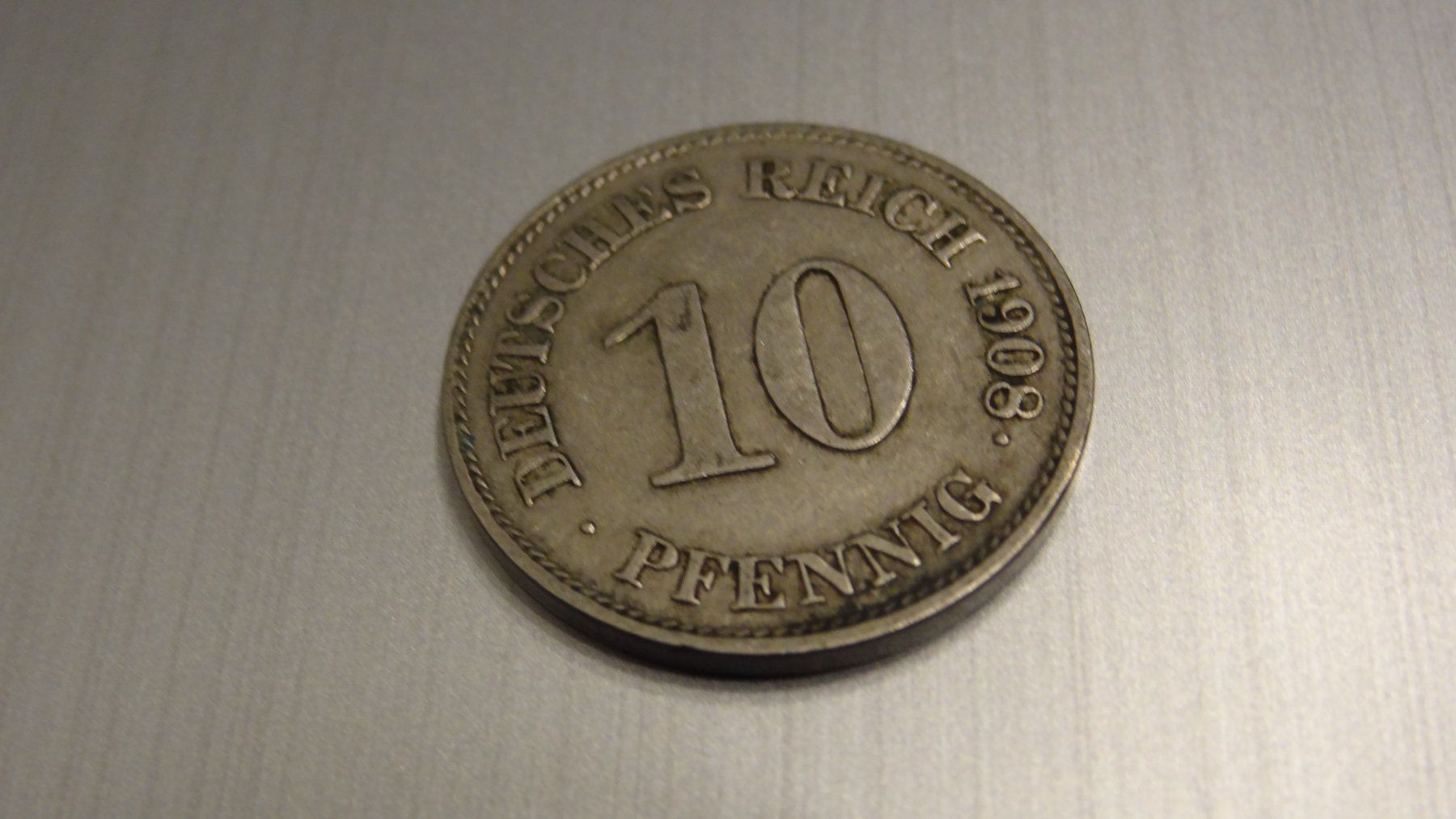Tutti le monete: 1908 Deutsches Reich 10 Pfennig – Usato da Olten venduto da pechsisa1