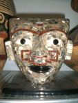 Mexikanische Mosaik Maske Obsidian Stone Mexico Dekoration
