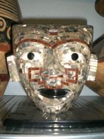 Mexiko Mosaik Maske Obsidian Stone Mexico Dekoration
